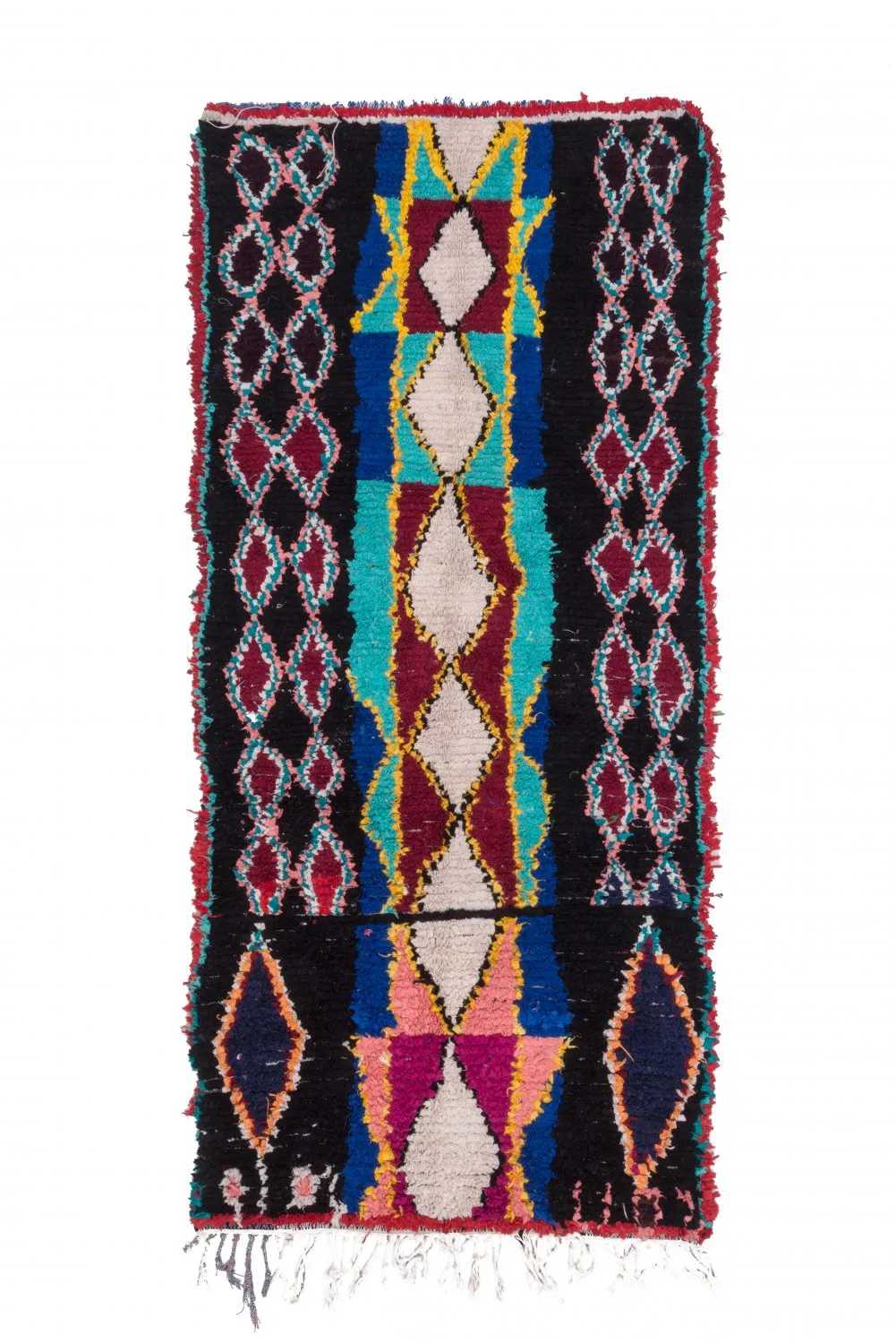 Tapete Berbere Marroquino Boucherouite 250 x 110 cm