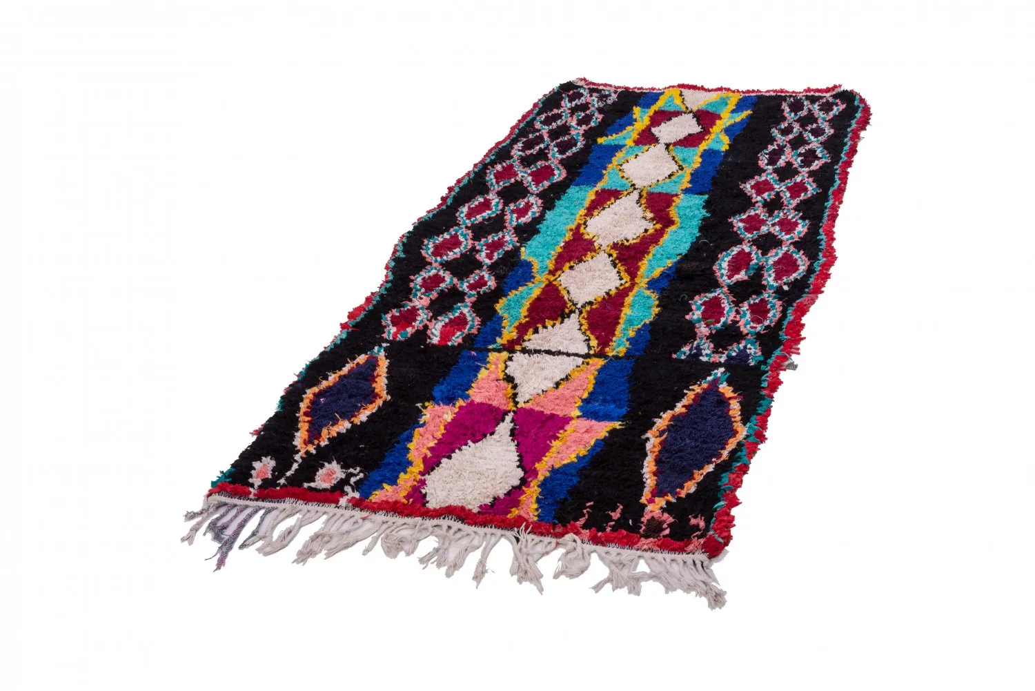 Tapete Berbere Marroquino Boucherouite 250 x 110 cm