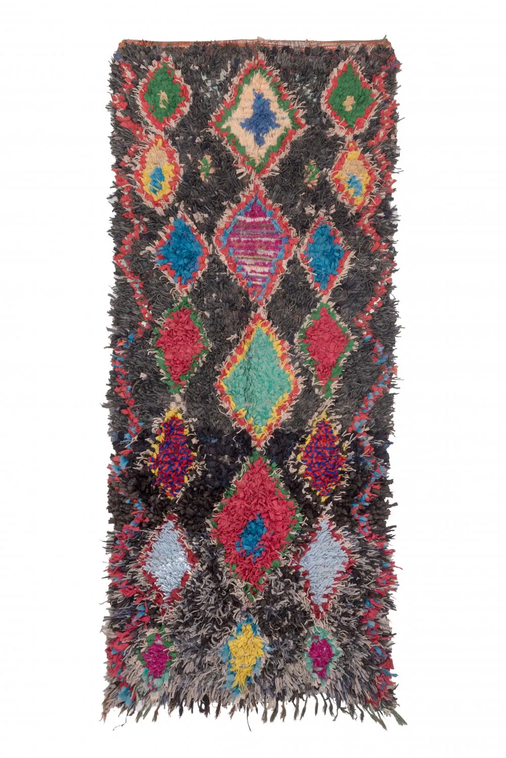 Tapete Berbere Marroquino Boucherouite 255 x 110 cm
