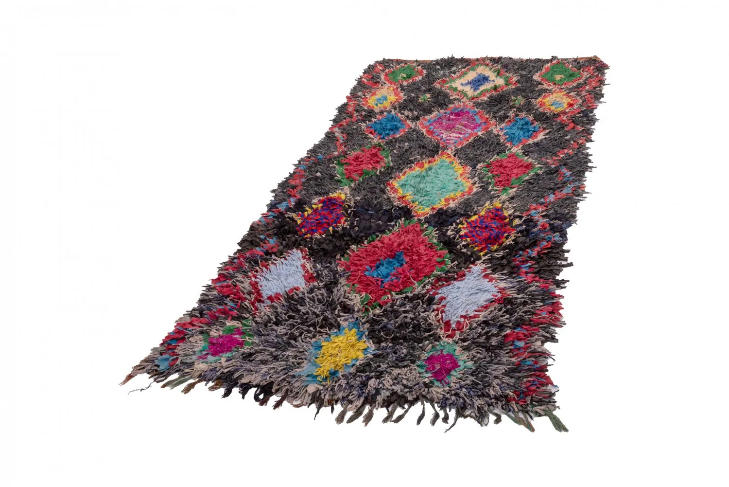 Tapete Berbere Marroquino Boucherouite 255 x 110 cm