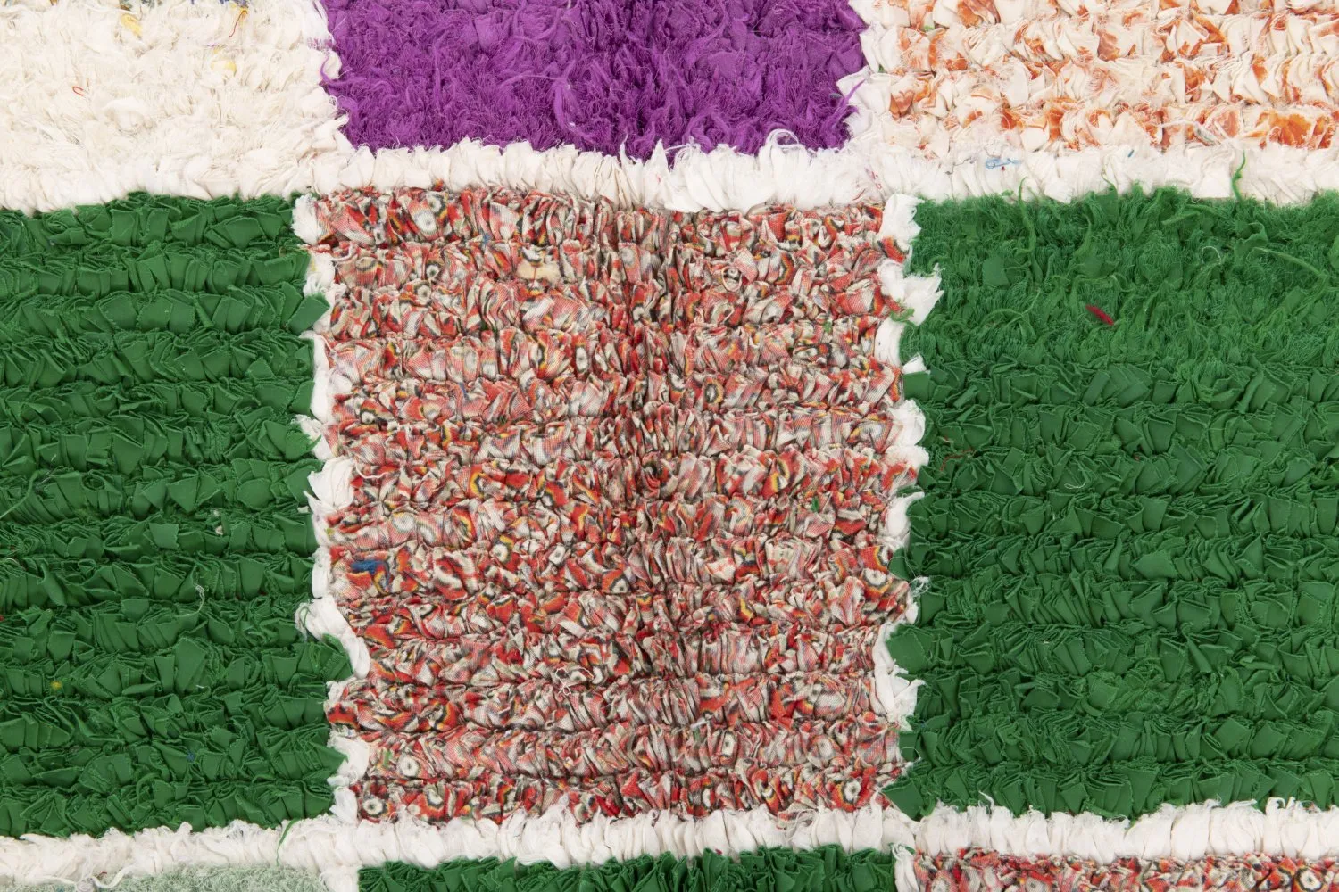 Tapete Berbere Marroquino Boucherouite 280 x 115 cm