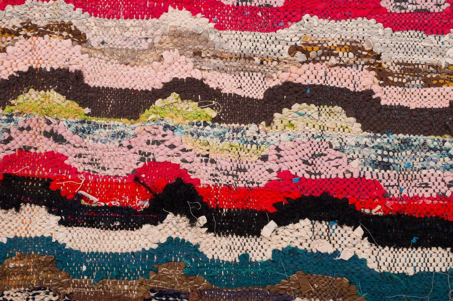 Tapete Berbere Marroquino Boucherouite 150 x 305 cm