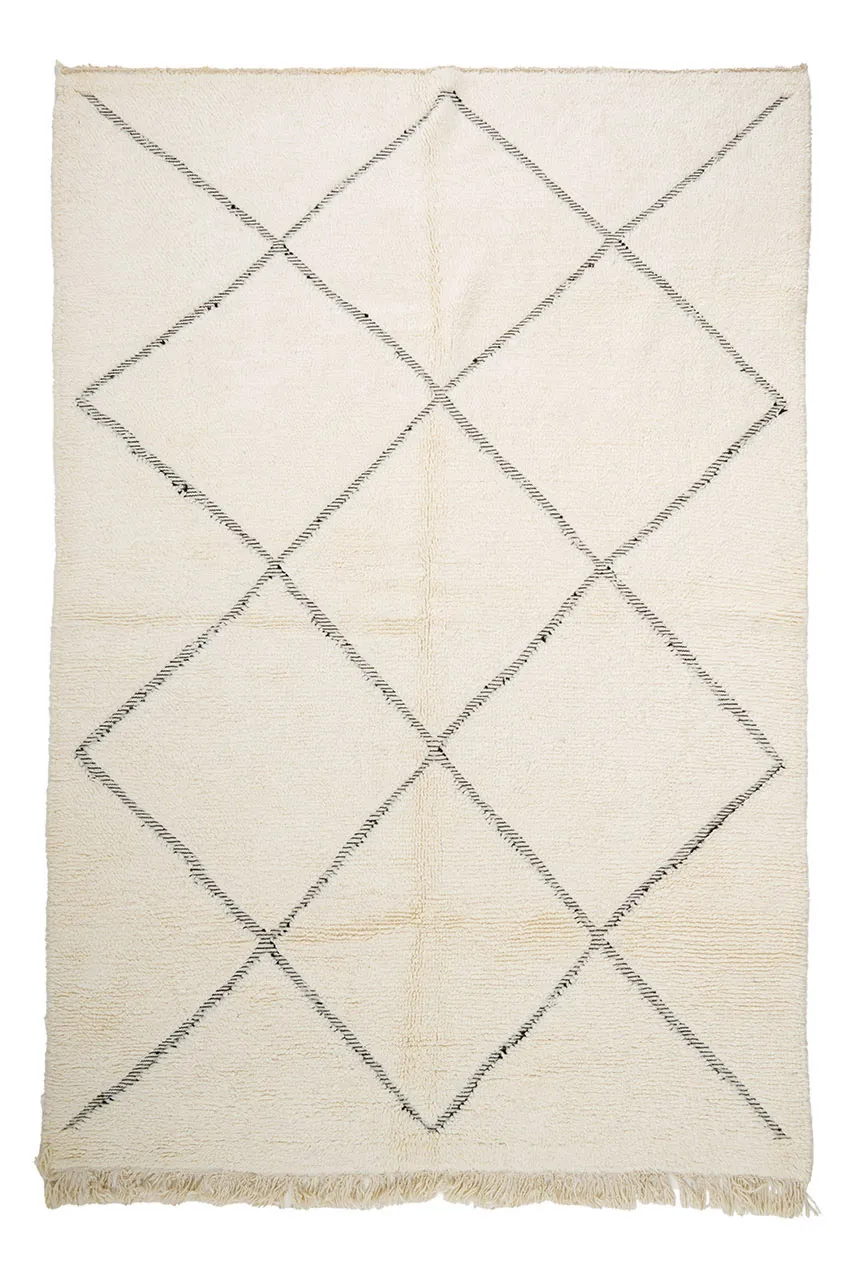 Tapete Kilim Marroquino Beni Ourain 190 x 285 cm