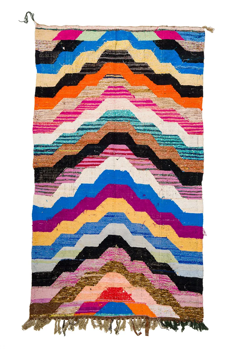 Tapete Berbere Marroquino Boucherouite 150 x 255 cm