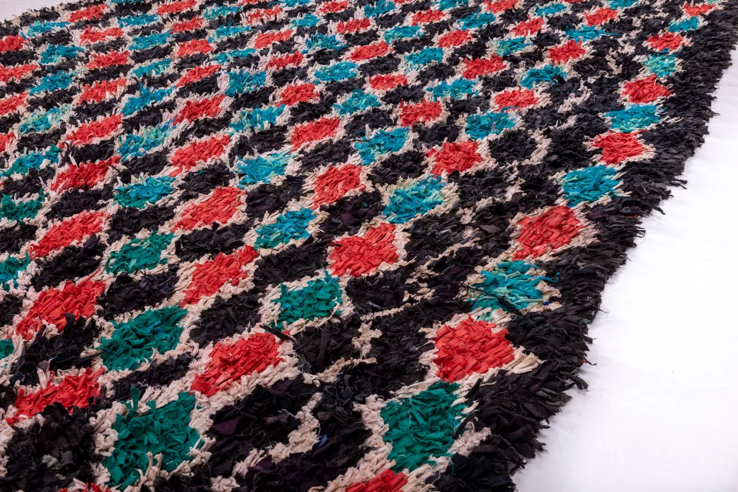 Tapete Berbere Marroquino Boucherouite 395 x 180 cm