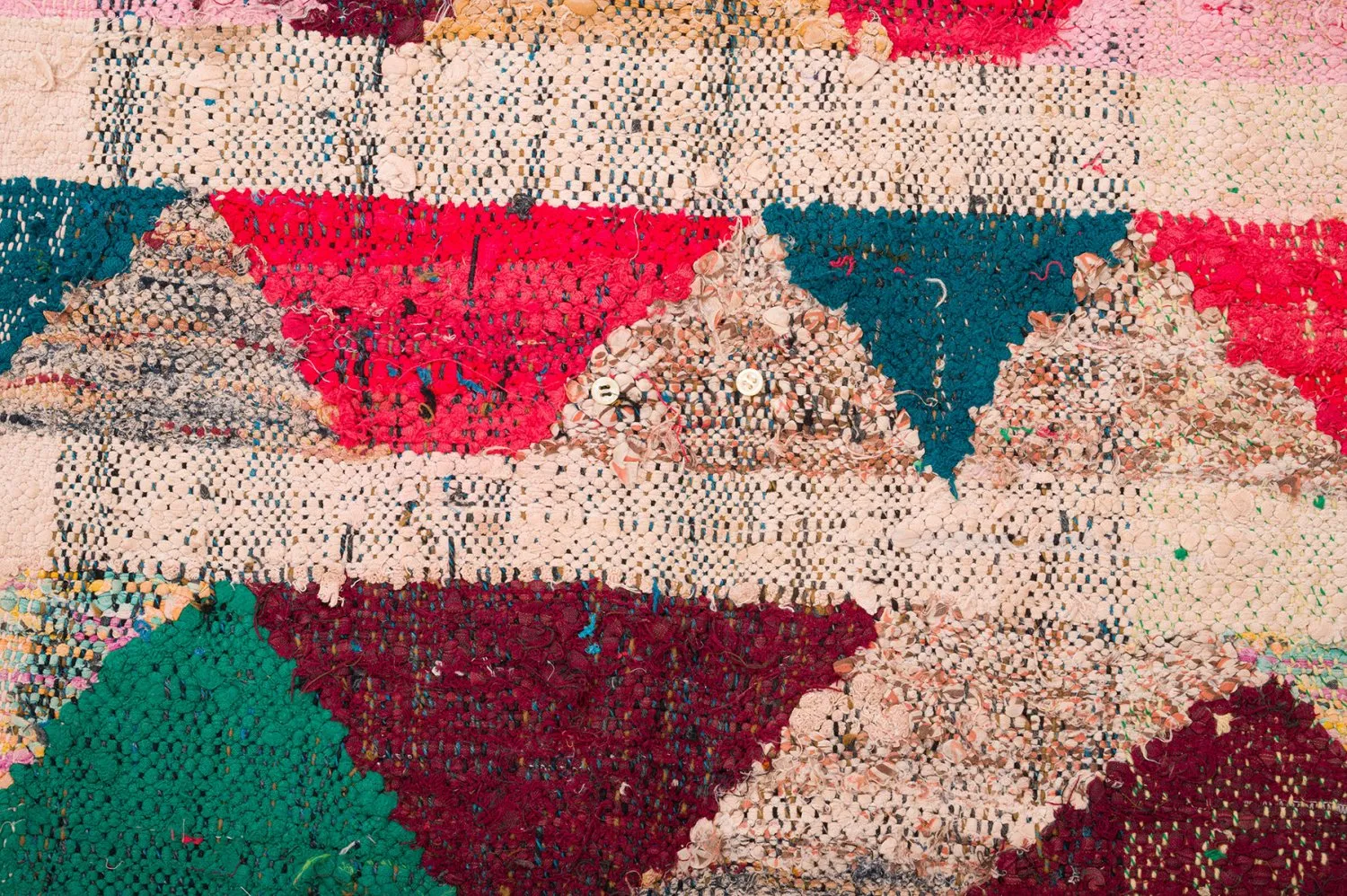 Tapete Berbere Marroquino Boucherouite 145 x 330 cm