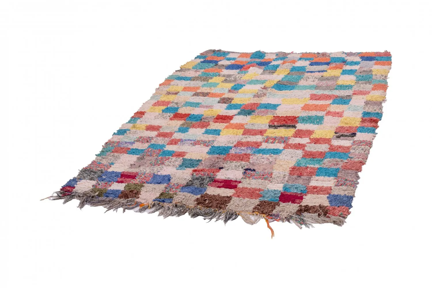 Tapete Berbere Marroquino Boucherouite 170 x 120 cm