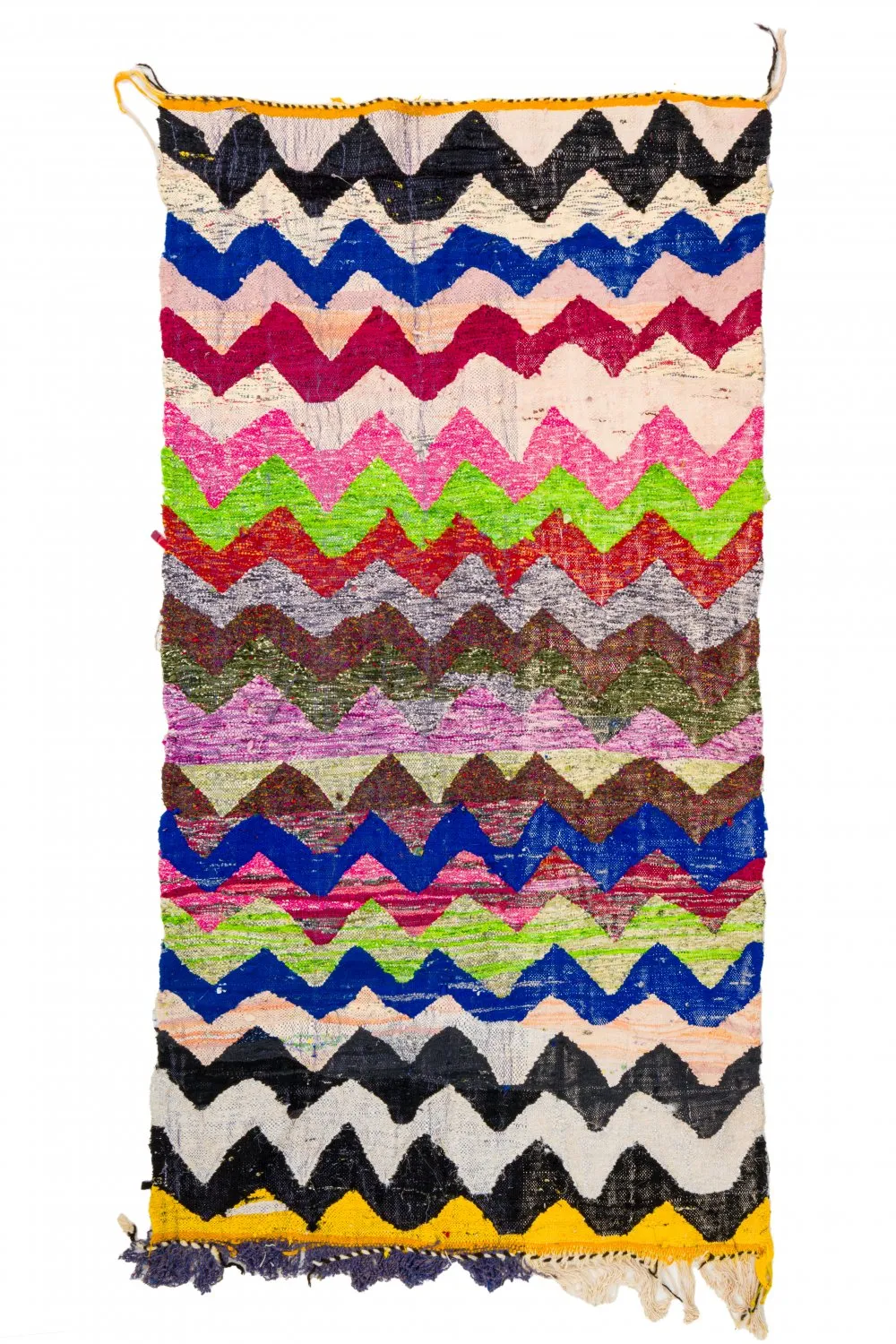 Tapete Berbere Marroquino Boucherouite 125 x 245 cm