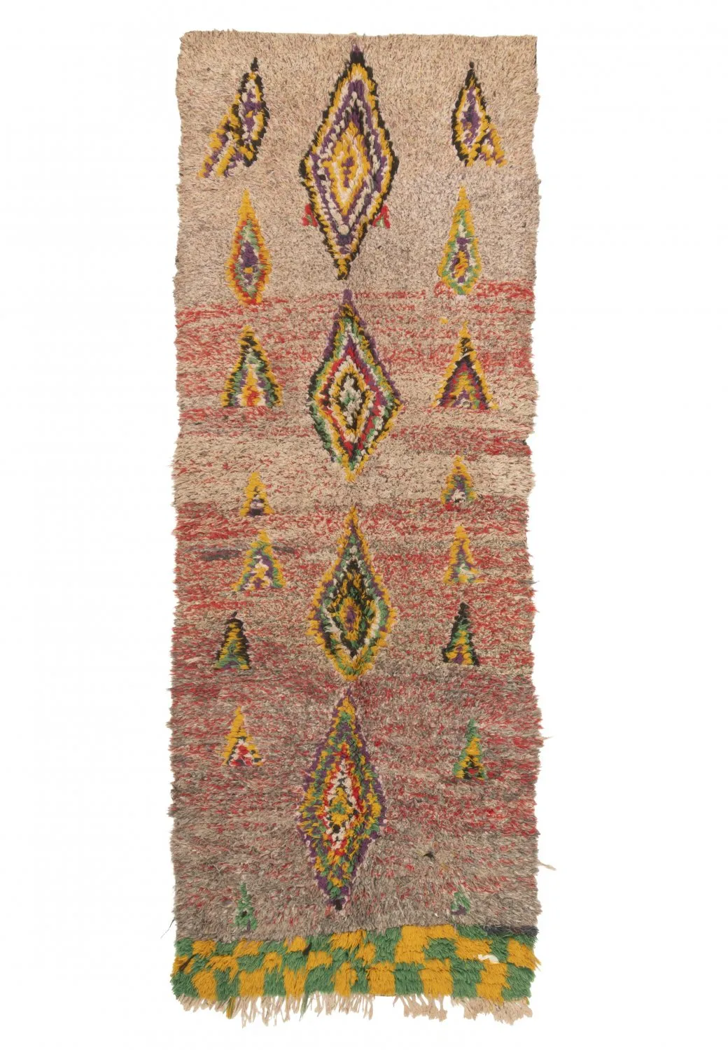 Tapete Berbere Marroquino Boucherouite 230 x 80 cm