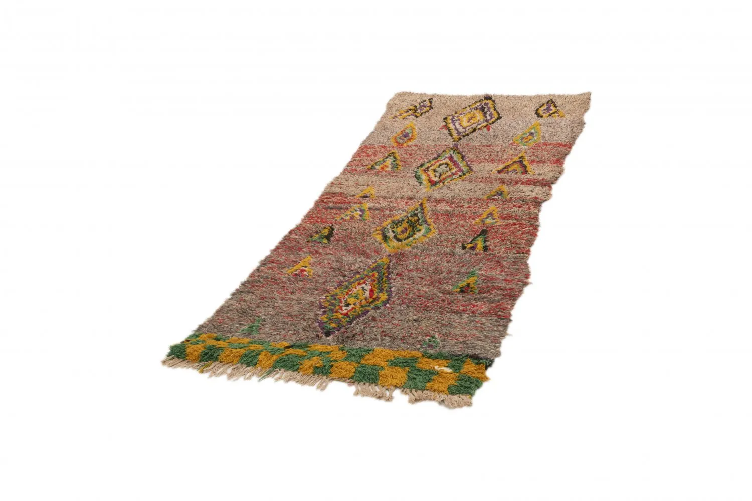 Tapete Berbere Marroquino Boucherouite 230 x 80 cm