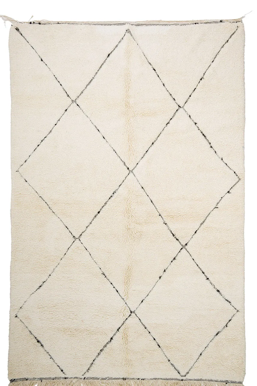 Tapete Kilim Marroquino Beni Ourain 195 x 305 cm
