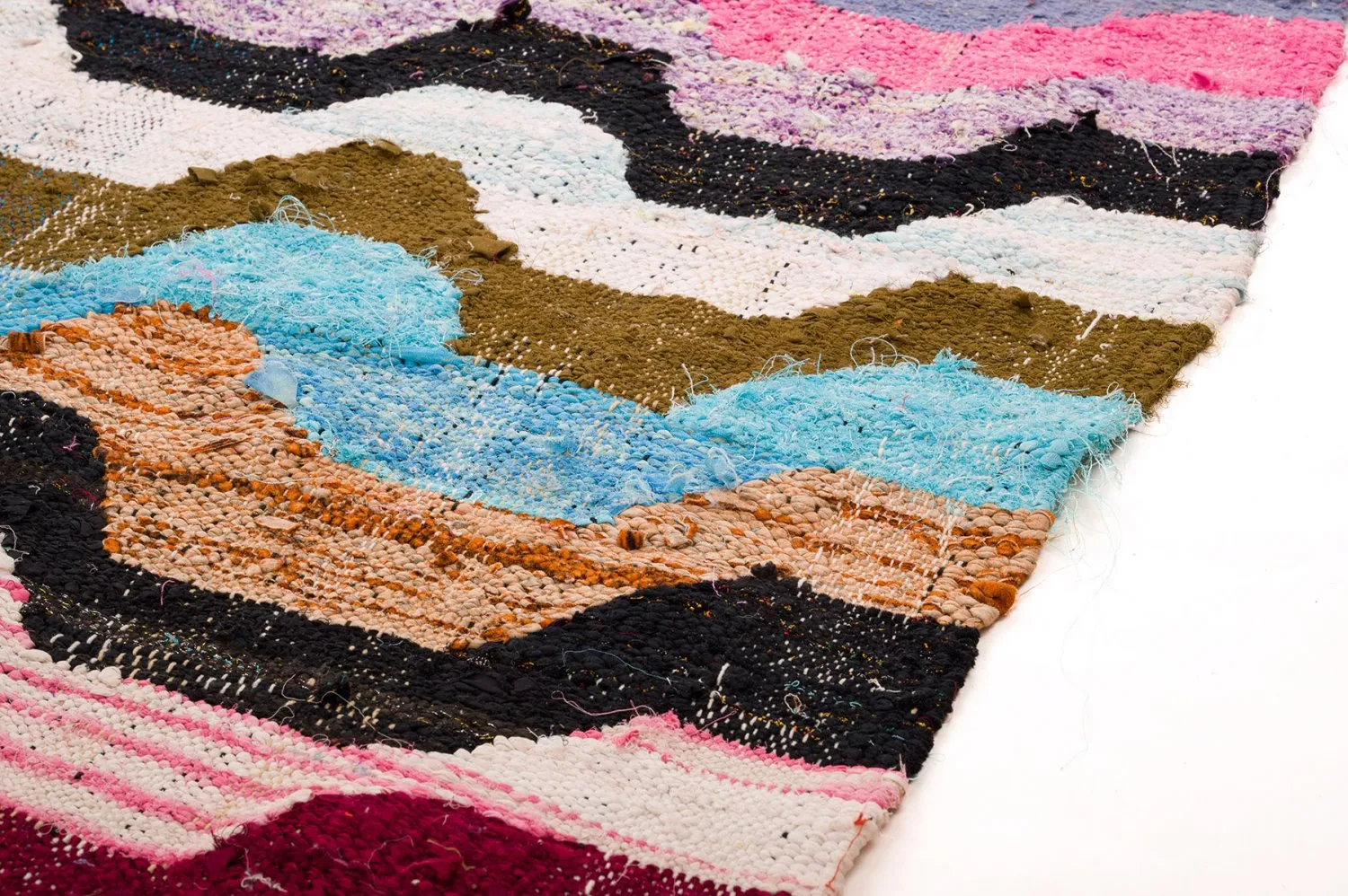 Tapete Berbere Marroquino Boucherouite 140 x 265 cm