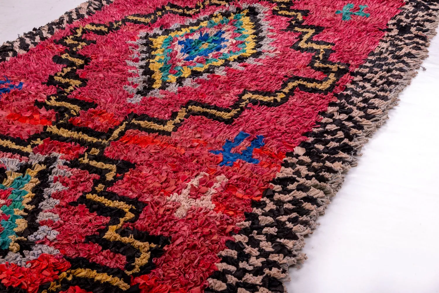 Tapete Berbere Marroquino Boucherouite 285 x 130 cm