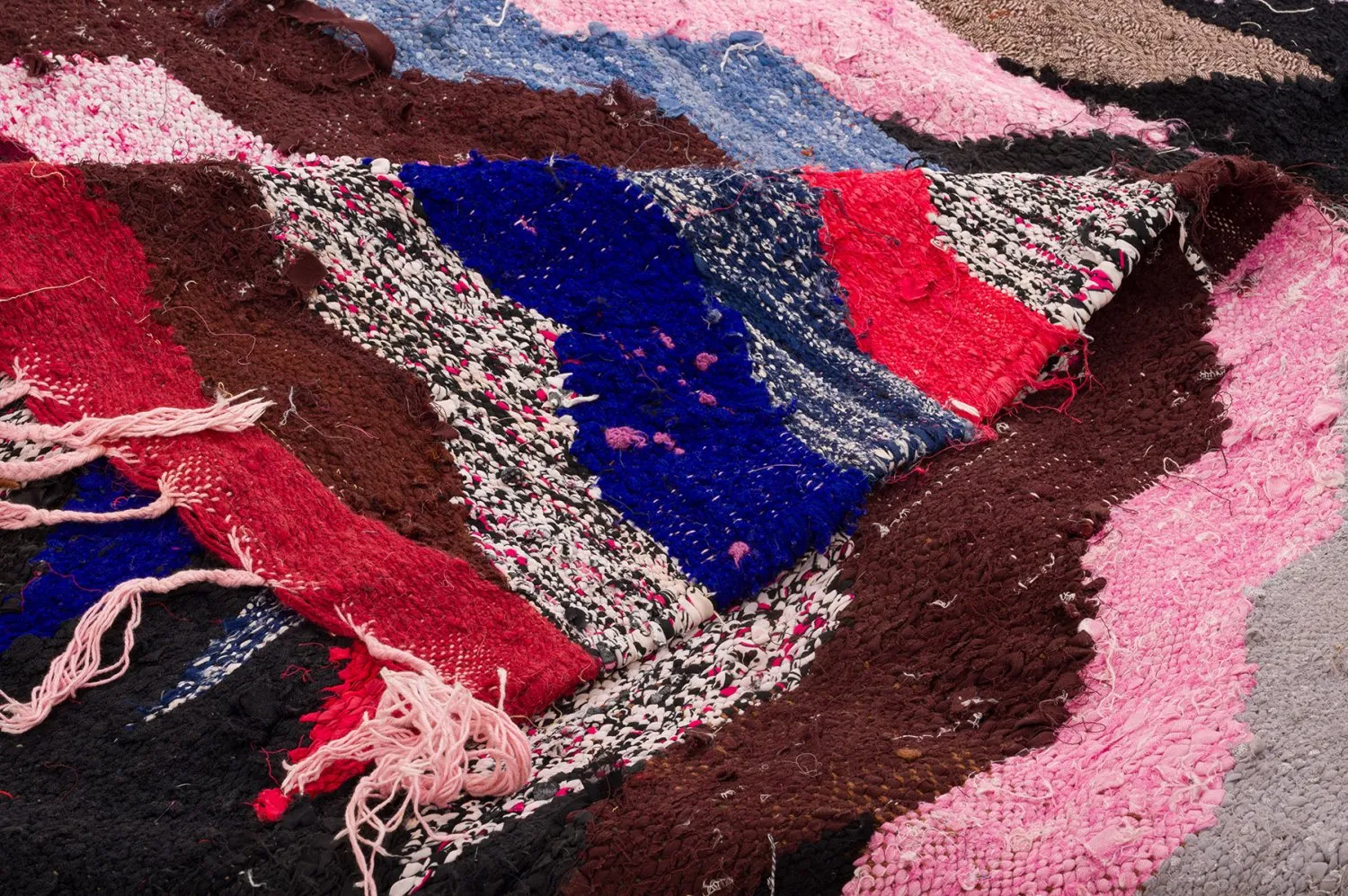 Tapete Berbere Marroquino Boucherouite 145 x 275 cm