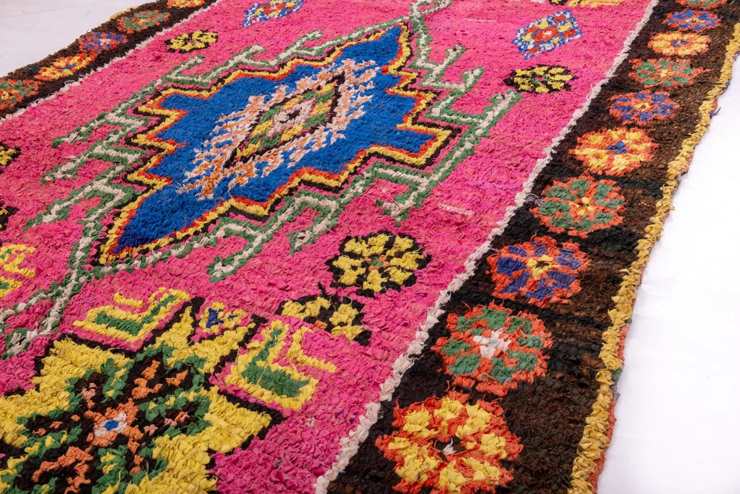 Tapete Berbere Marroquino Boucherouite 270 x 140 cm