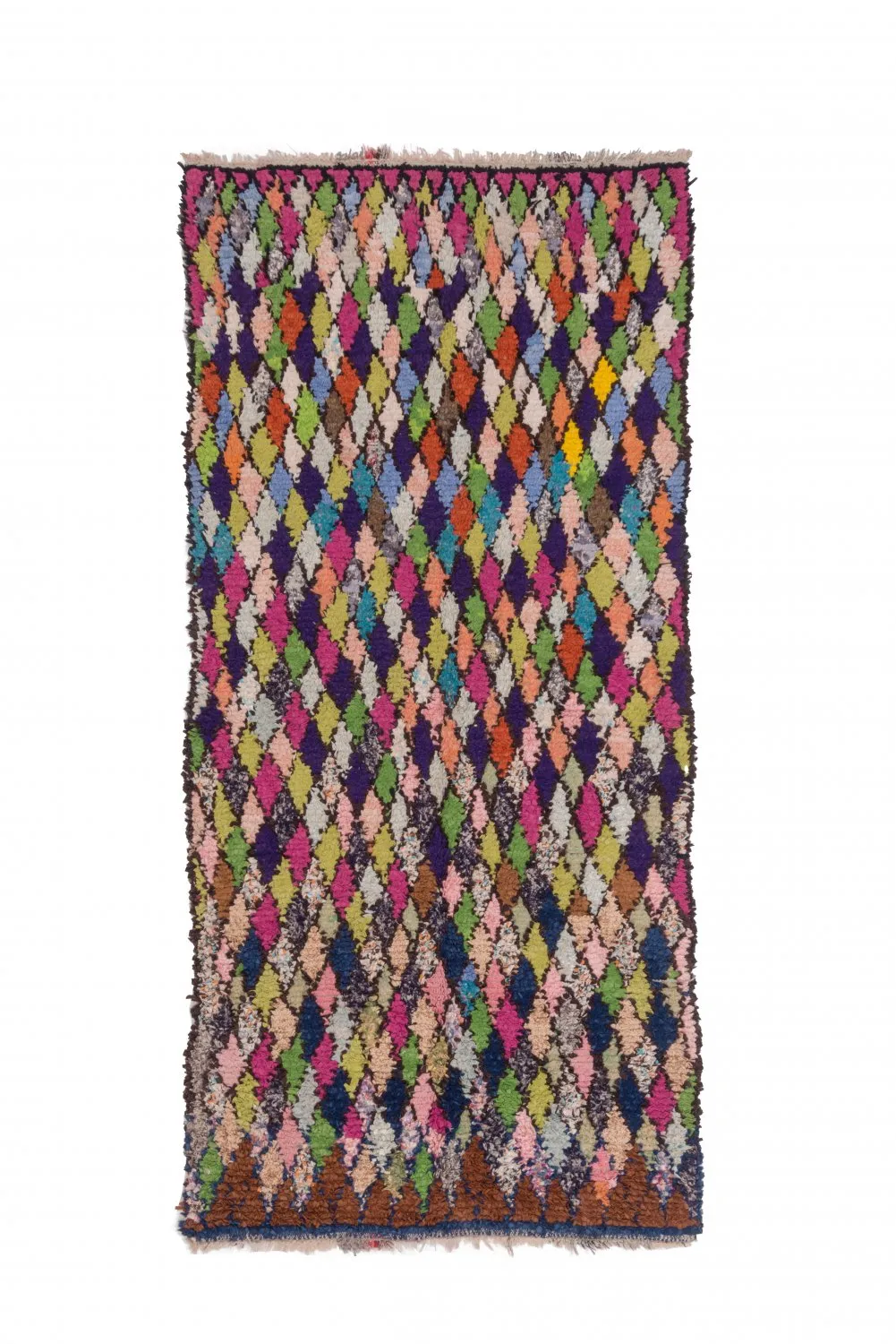 Tapete Berbere Marroquino Boucherouite 245 x 115 cm