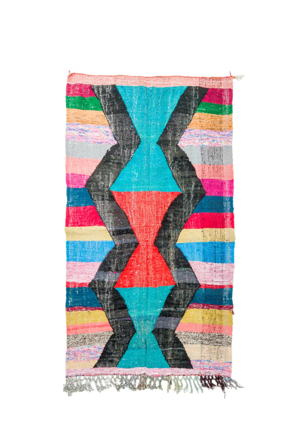 Tapete Berbere Marroquino Boucherouite 135 x 230 cm