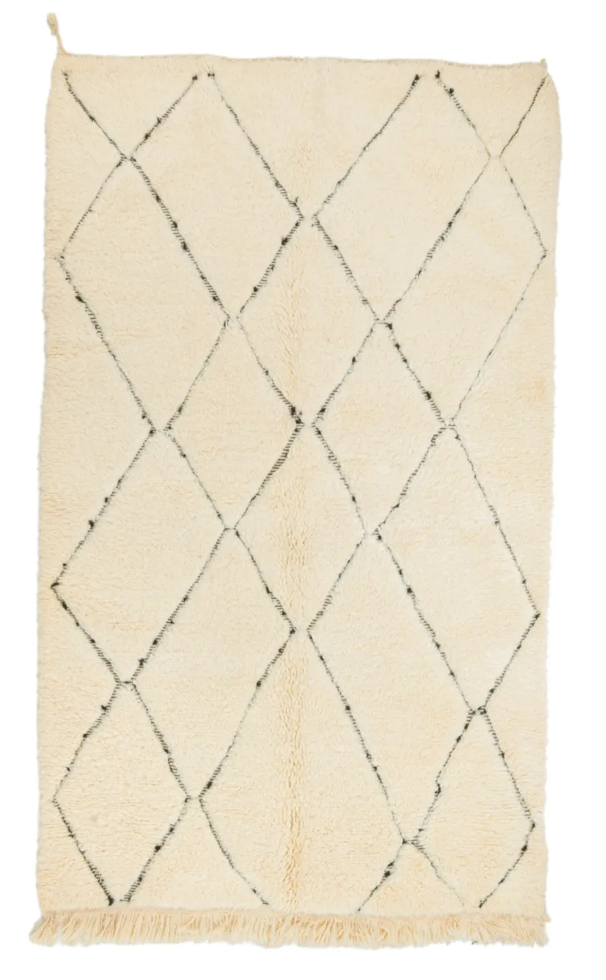 Tapete Kilim Marroquino Beni Ourain 155 x 255 cm