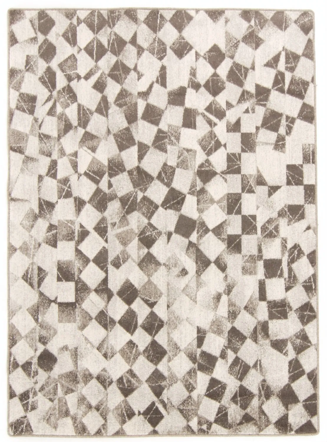 Tapete de lã - Kallatis (preto/branco)