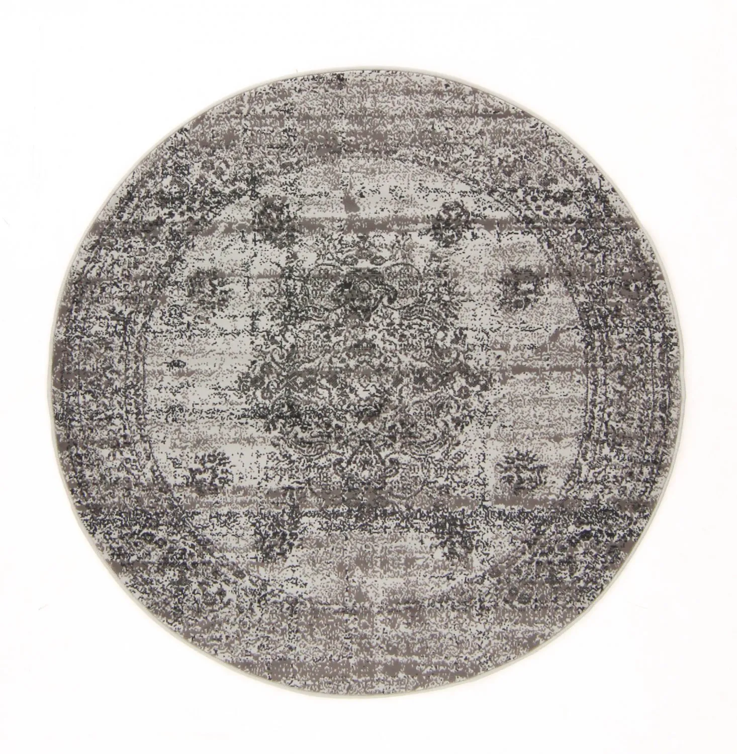 Tapete redondo - Peking Royal (cinza)