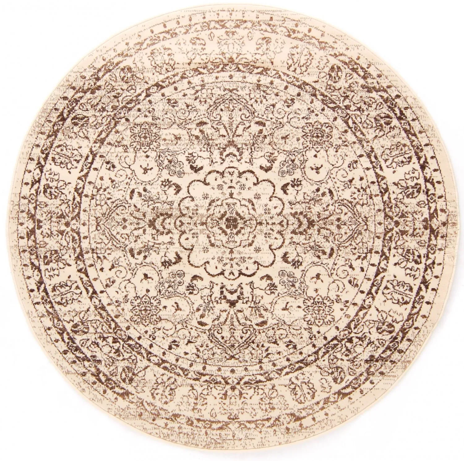 Tapete redondo - Peking Noble (branco)