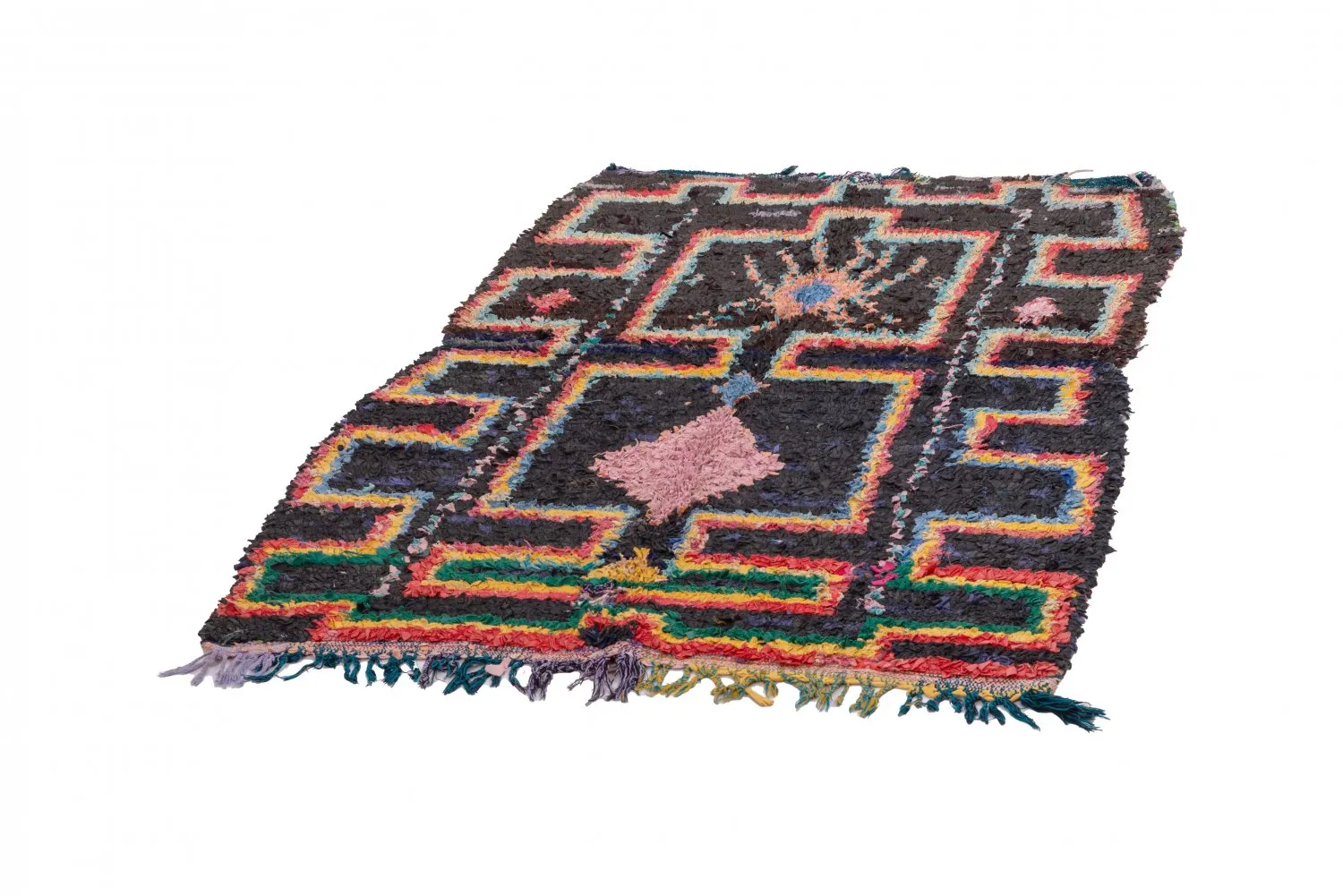 Tapete Berbere Marroquino Boucherouite 180 x 120 cm