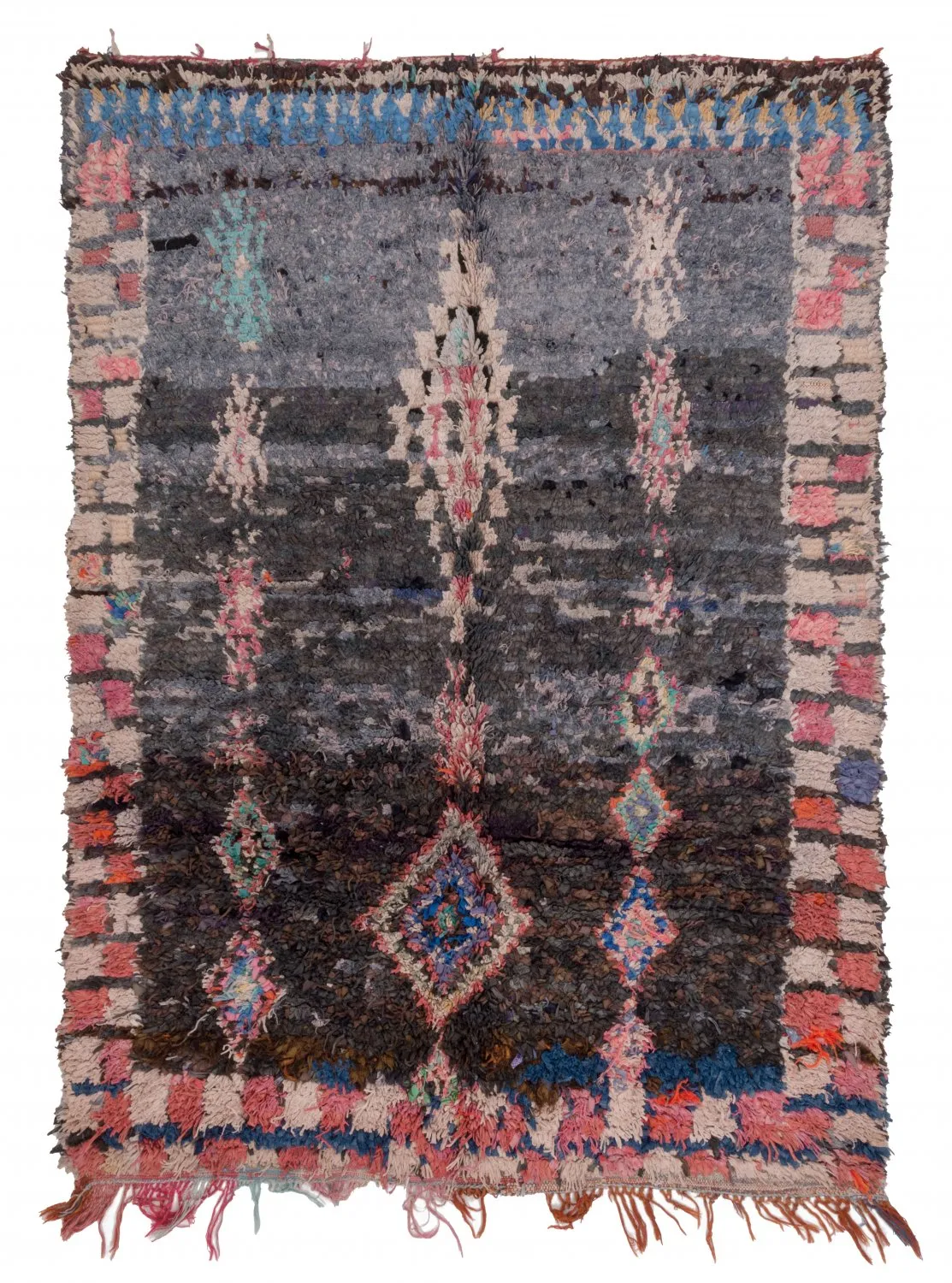Tapete Berbere Marroquino Boucherouite 235 x 170 cm