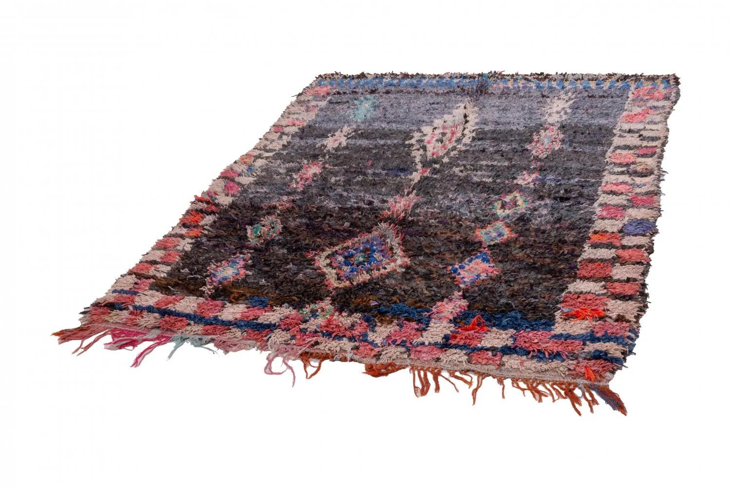 Tapete Berbere Marroquino Boucherouite 235 x 170 cm