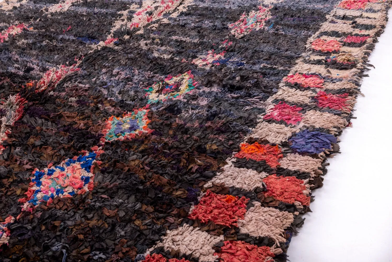 Tapete Berbere Marroquino Boucherouite 235 x 170 cm