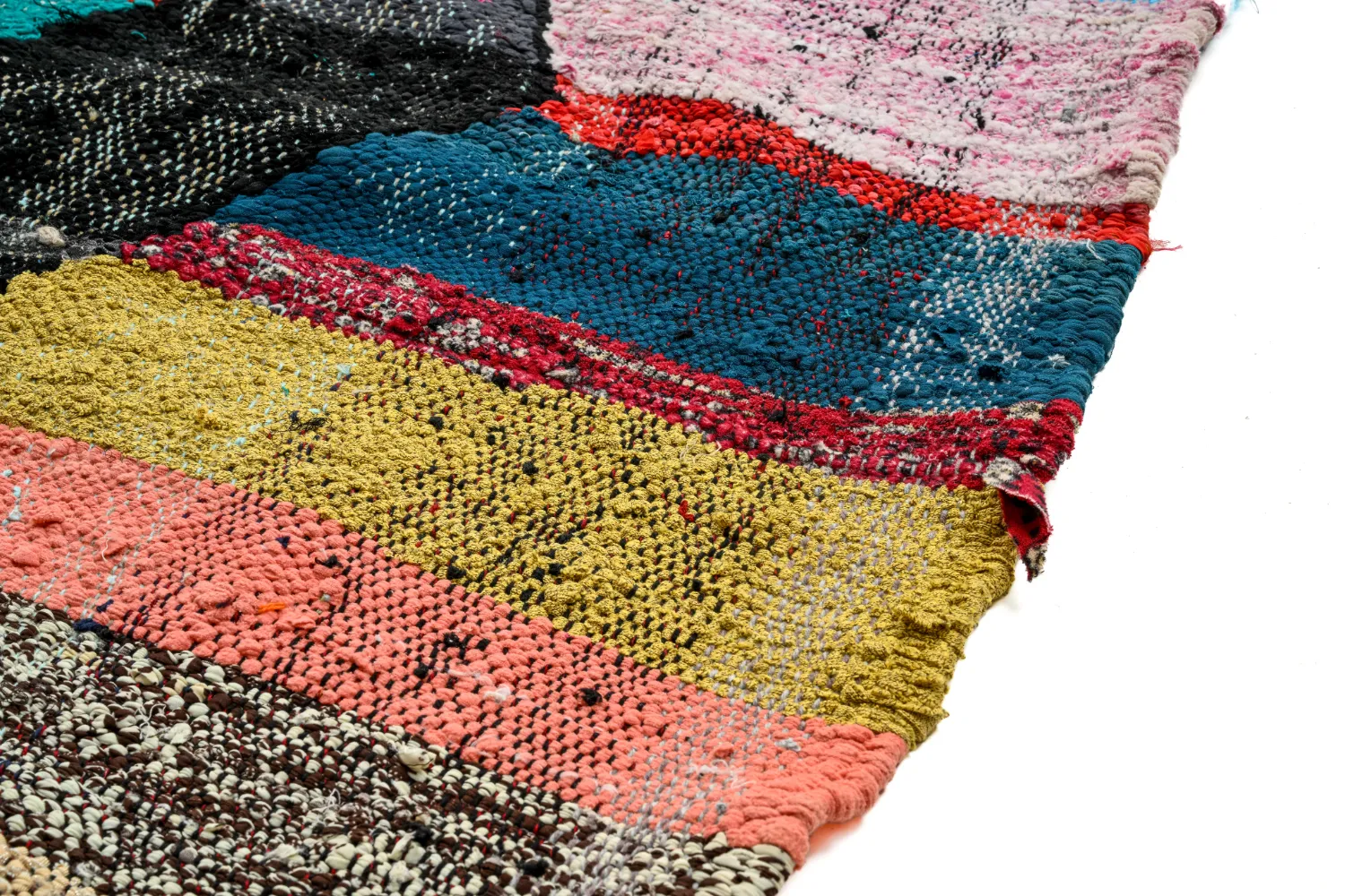 Tapete Berbere Marroquino Boucherouite 135 x 230 cm