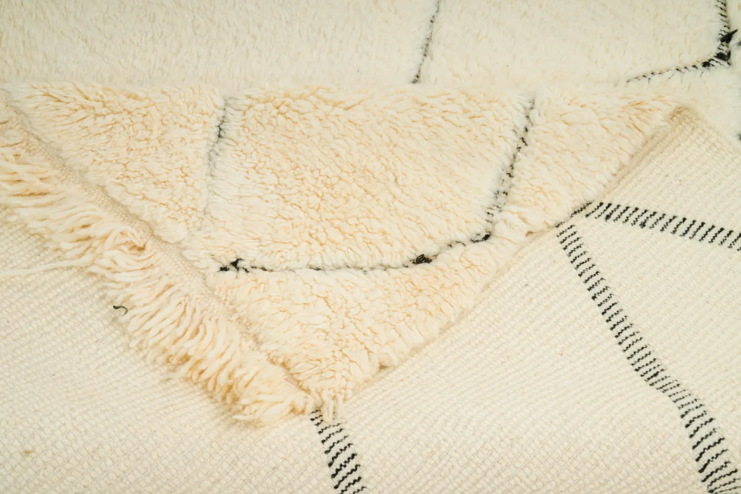 Tapete Kilim Marroquino Beni Ourain 155 x 255 cm