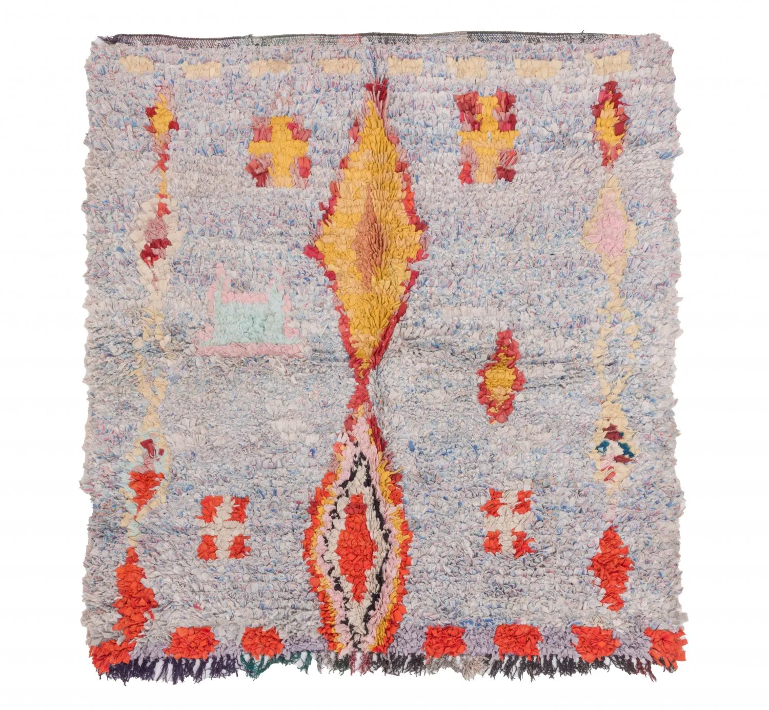 Tapete Berbere Marroquino Boucherouite 160 x 145 cm