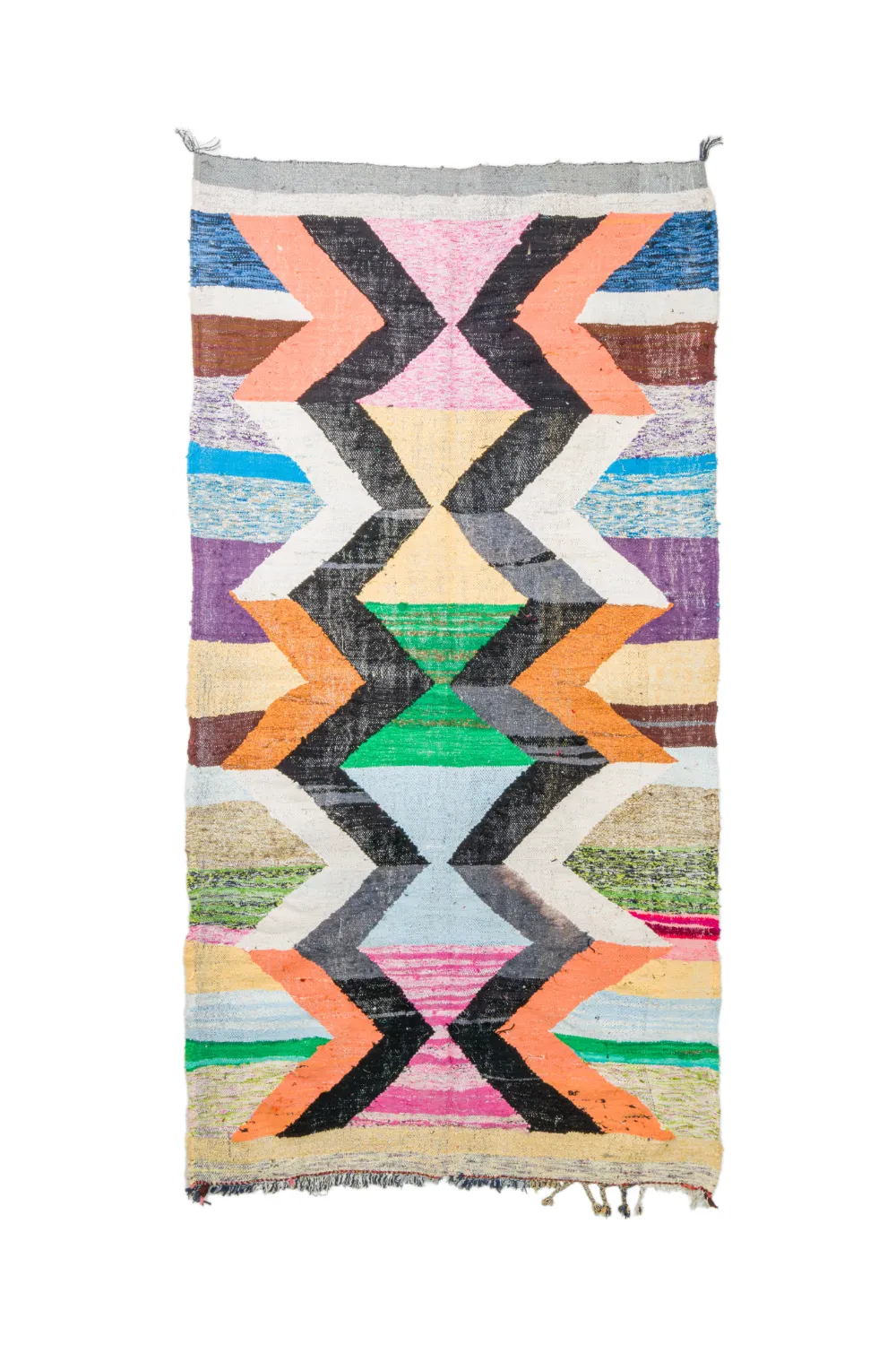Tapete Berbere Marroquino Boucherouite 155 x 295 cm