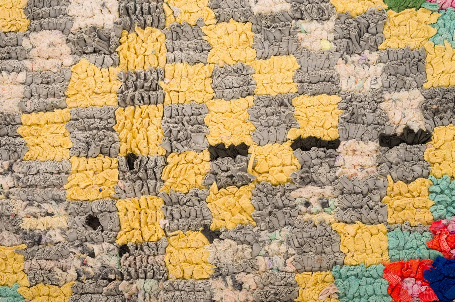 Tapete Berbere Marroquino Boucherouite 145 x 365 cm