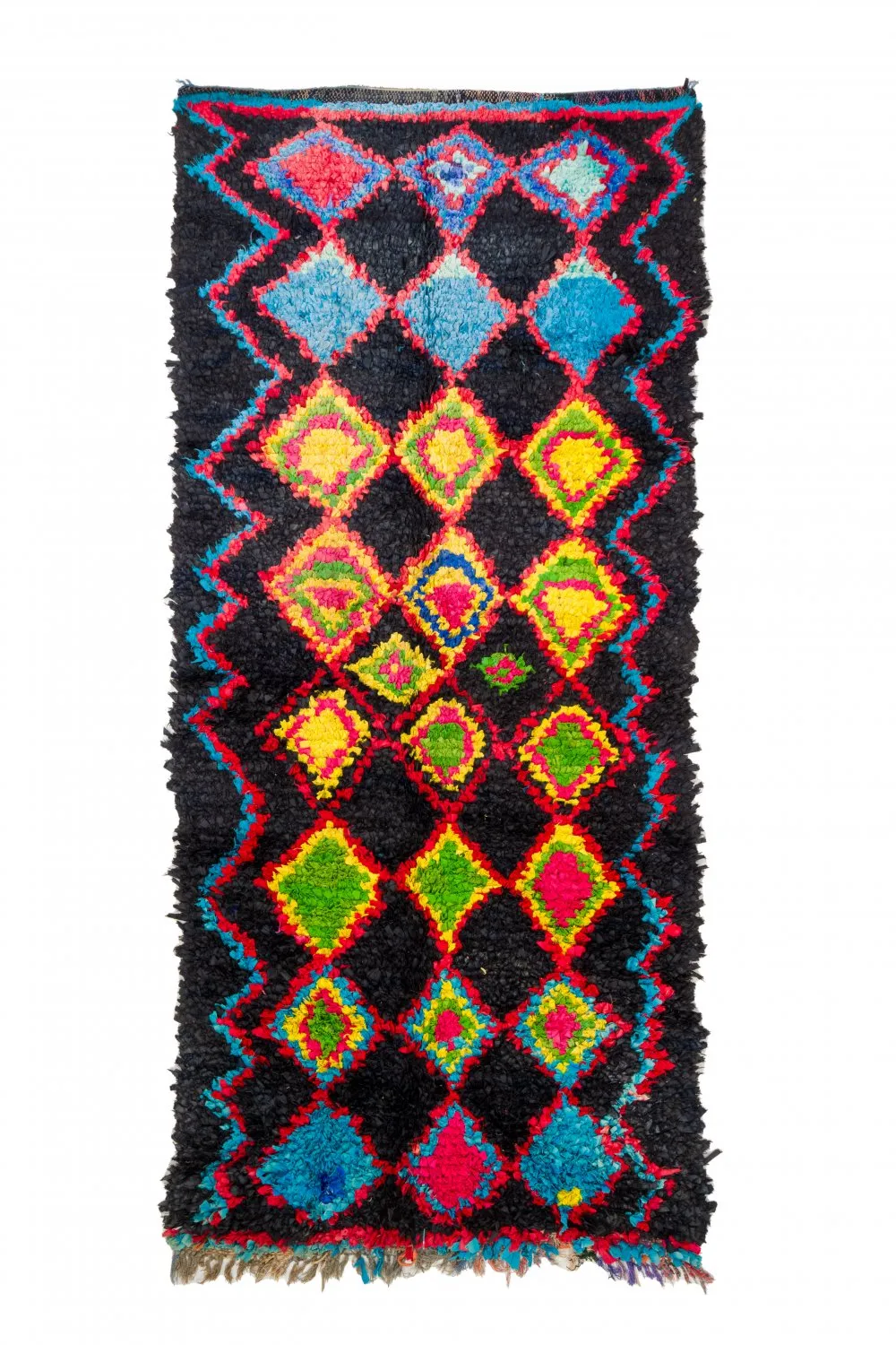 Tapete Berbere Marroquino Boucherouite 120 x 285 cm