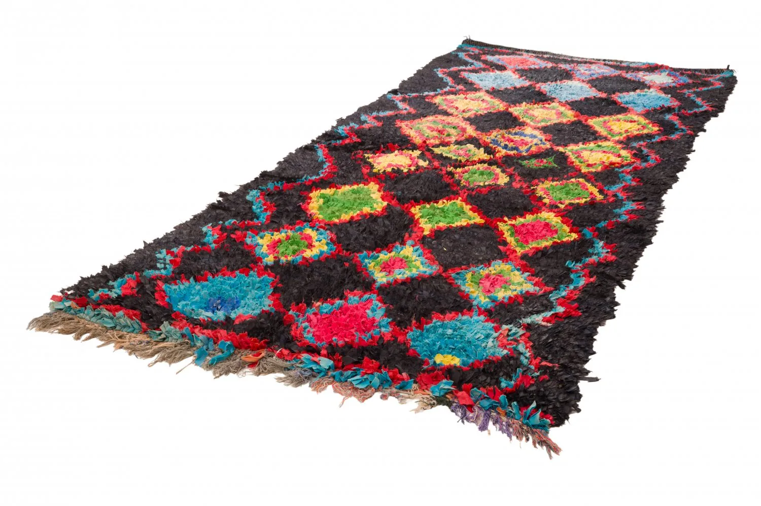 Tapete Berbere Marroquino Boucherouite 120 x 285 cm