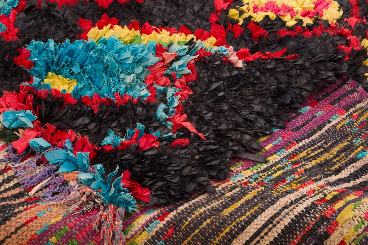 Tapete Berbere Marroquino Boucherouite 120 x 285 cm