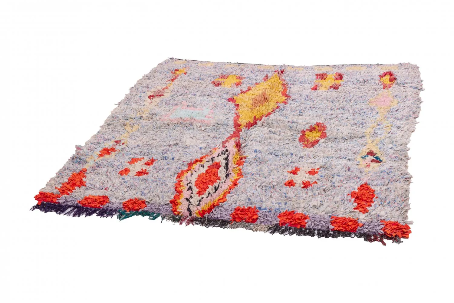 Tapete Berbere Marroquino Boucherouite 160 x 145 cm