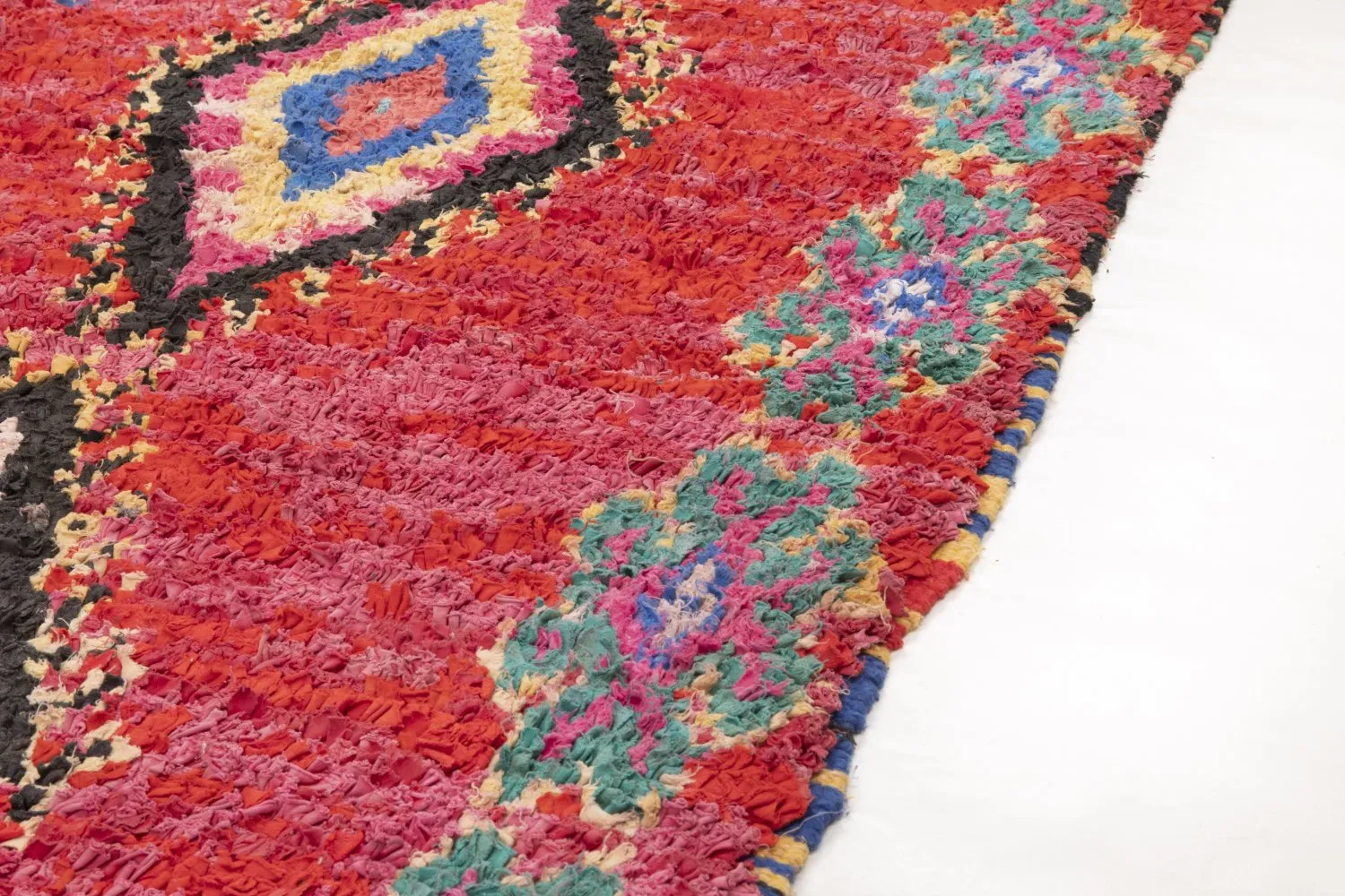 Tapete Berbere Marroquino Boucherouite 225 x 165 cm