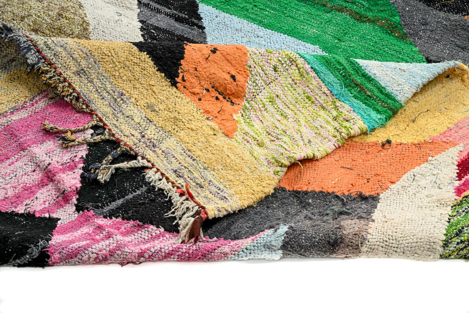 Tapete Berbere Marroquino Boucherouite 155 x 295 cm