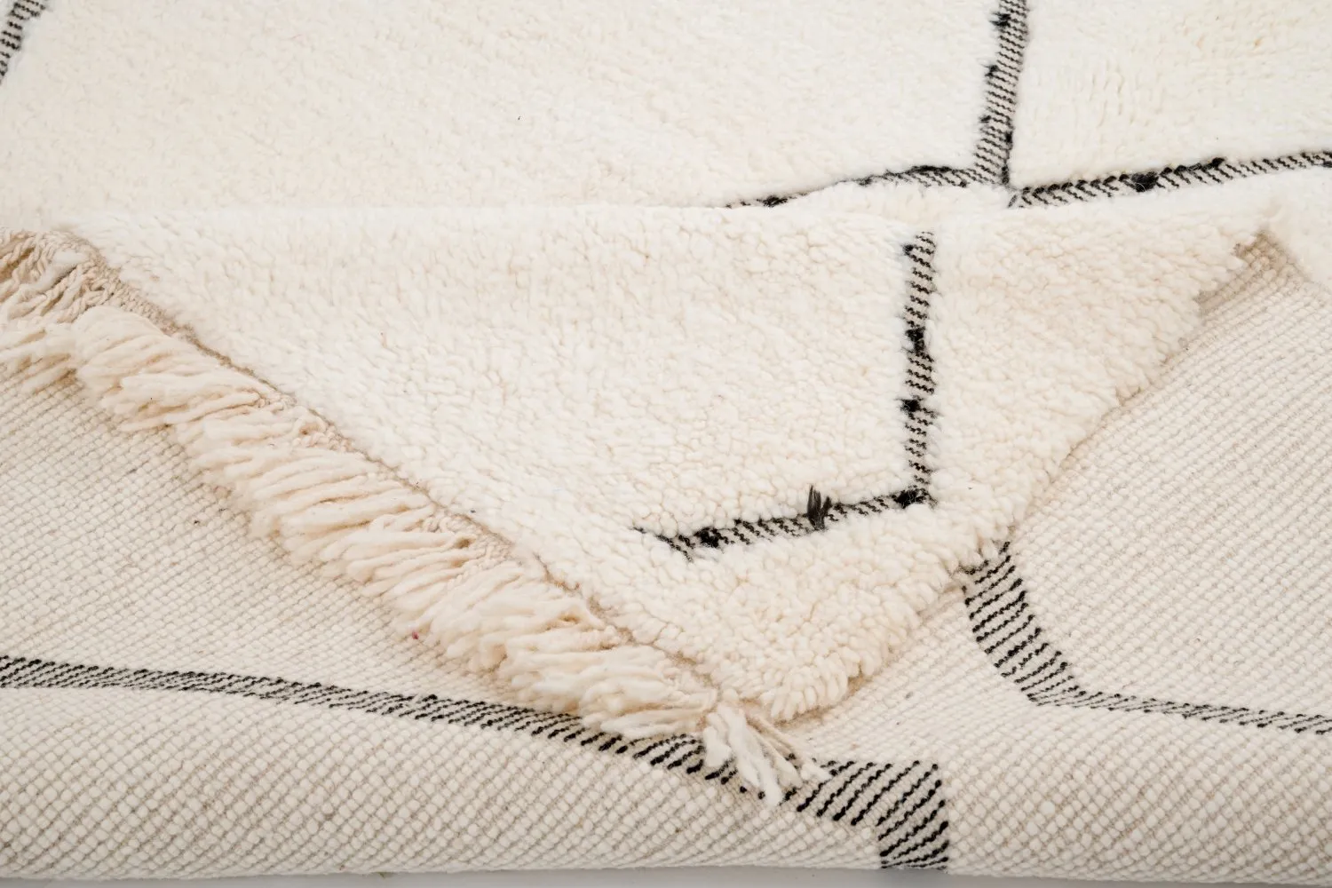 Tapete Kilim Marroquino Beni Ourain 260 x 165 cm