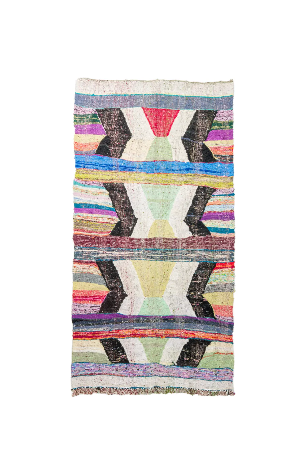 Tapete Berbere Marroquino Boucherouite 130 x 245 cm