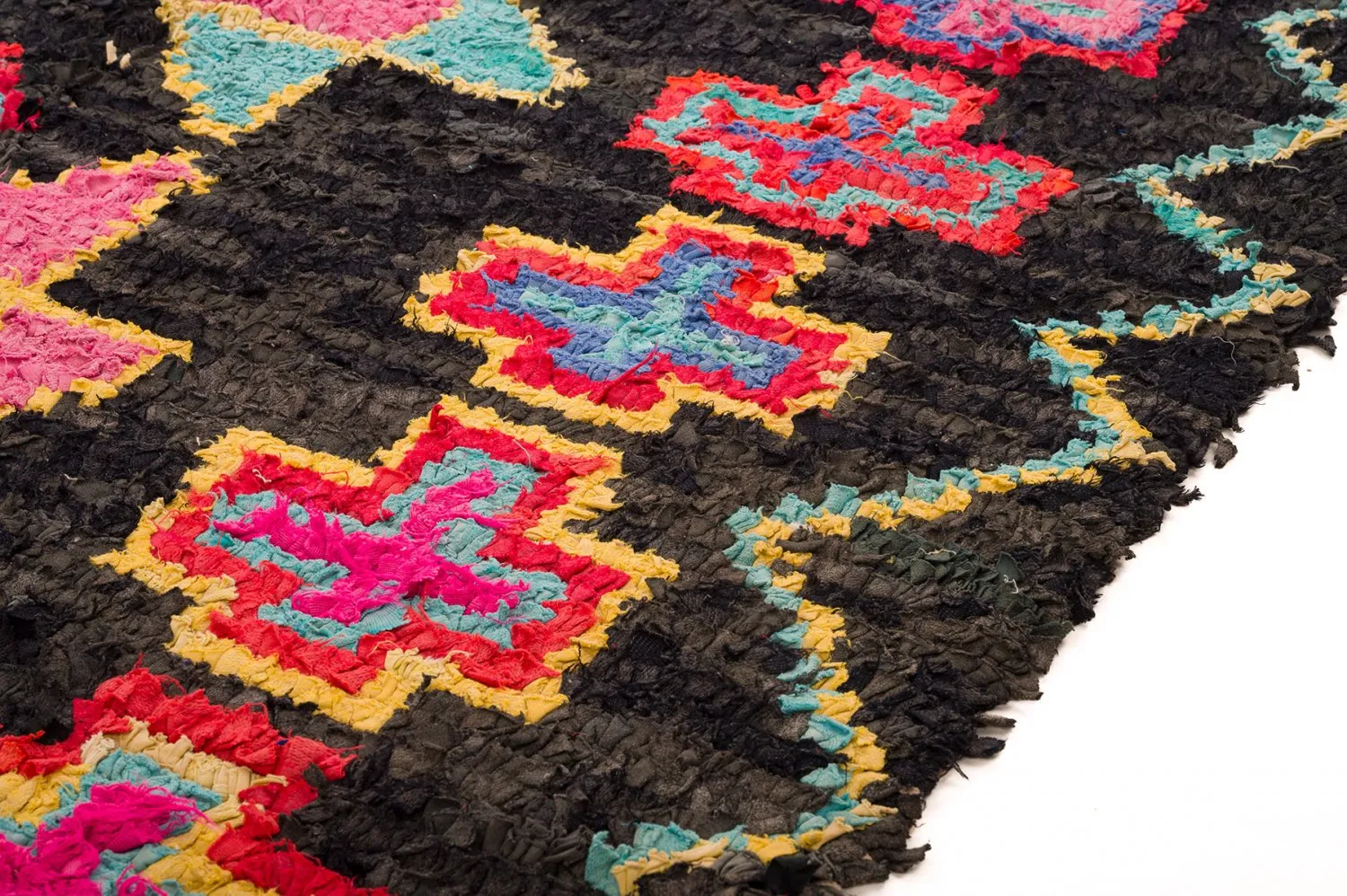 Tapete Berbere Marroquino Boucherouite 135 x 315 cm