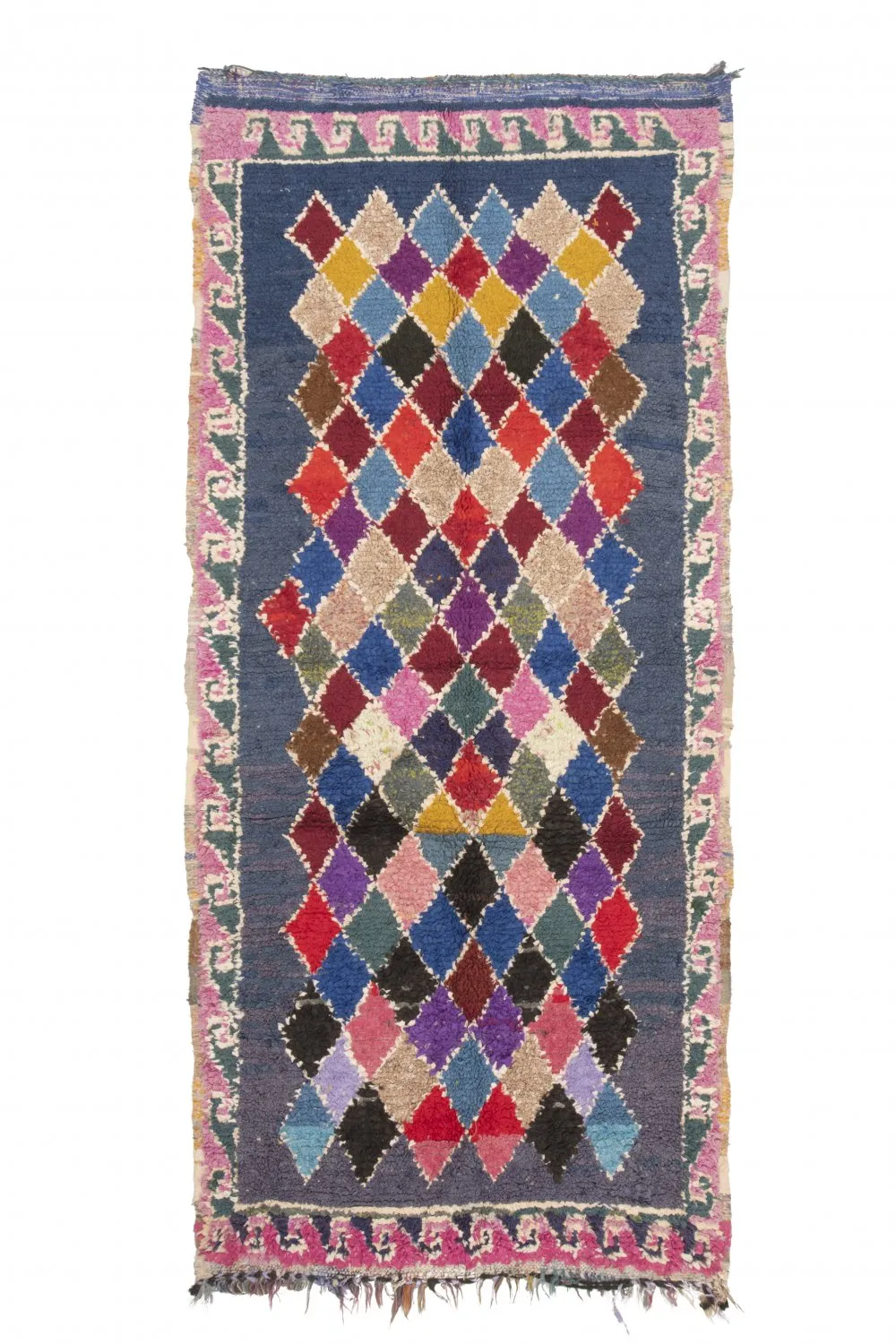 Tapete Berbere Marroquino Boucherouite 245 x 110 cm