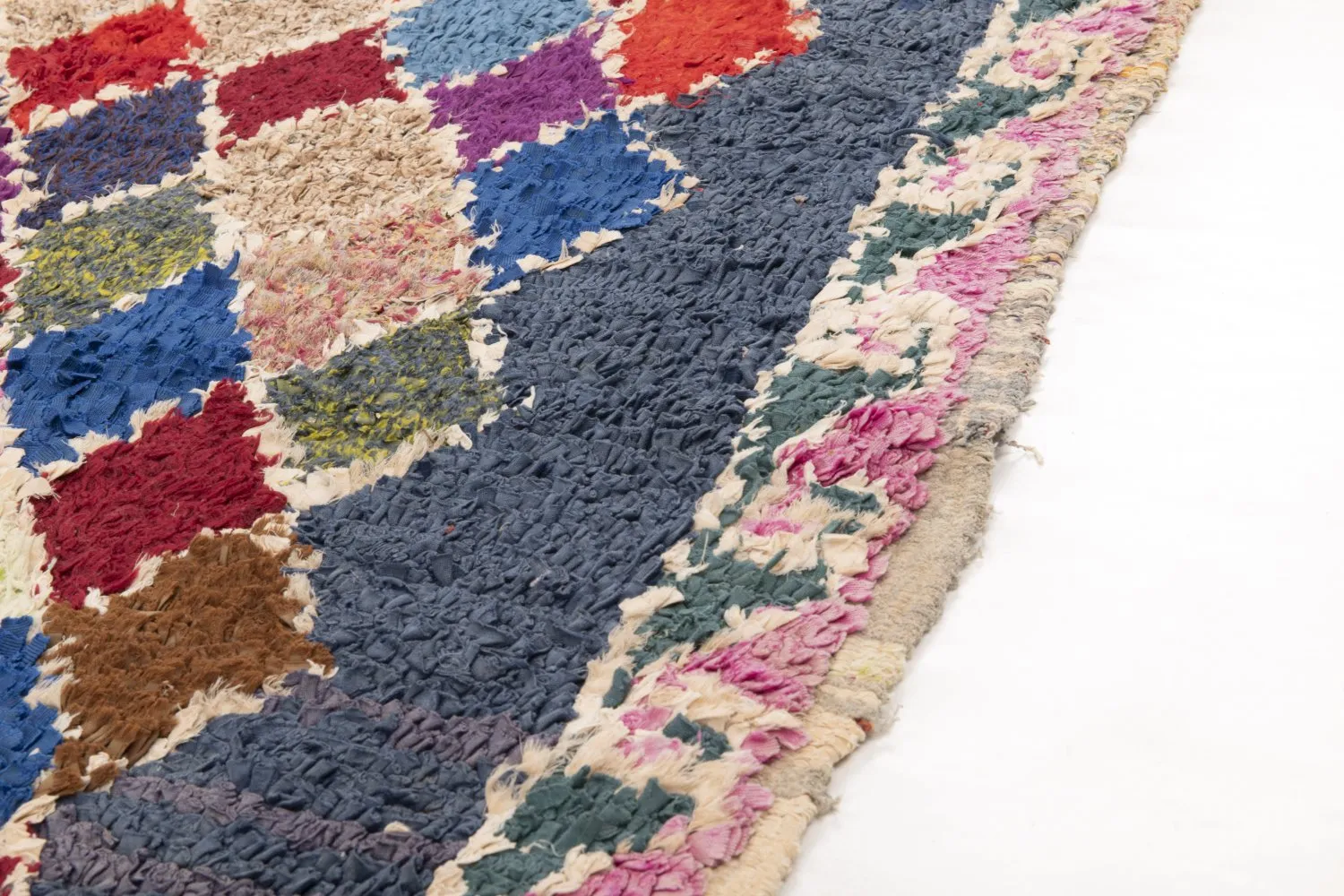 Tapete Berbere Marroquino Boucherouite 245 x 110 cm
