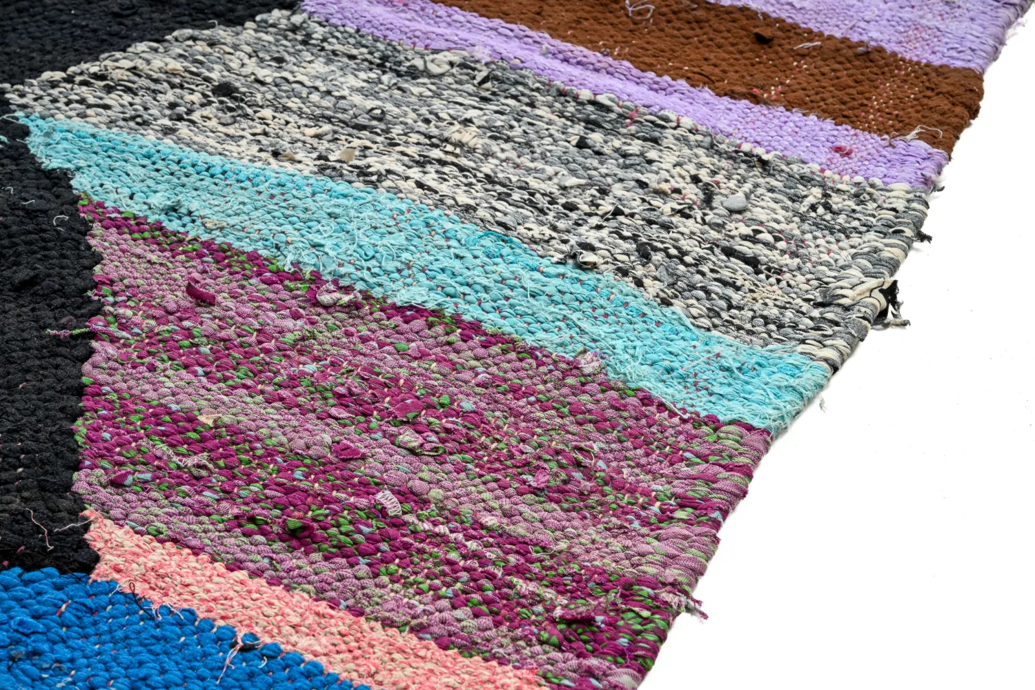 Tapete Berbere Marroquino Boucherouite 130 x 265 cm