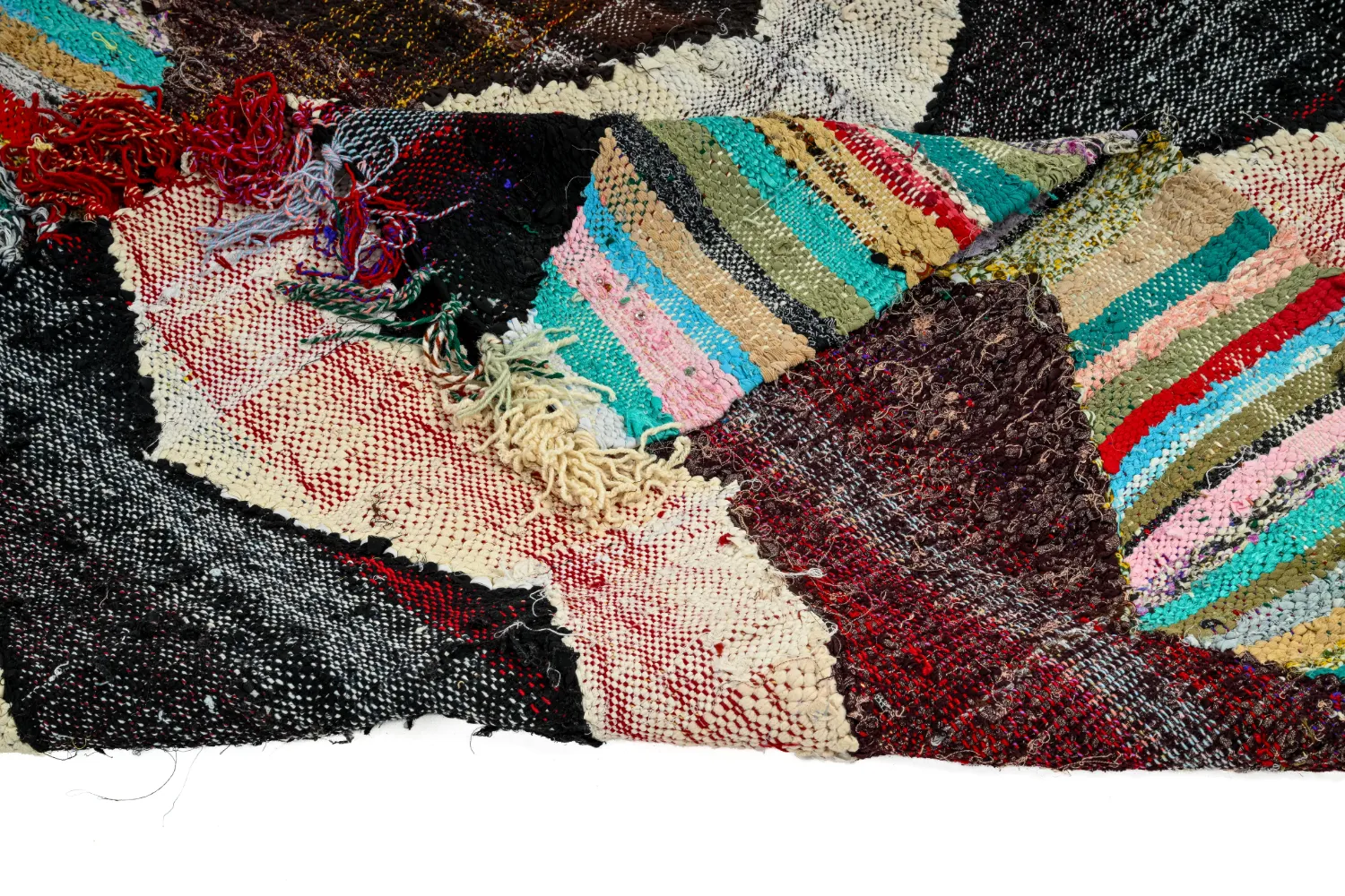 Tapete Berbere Marroquino Boucherouite 140 x 230 cm