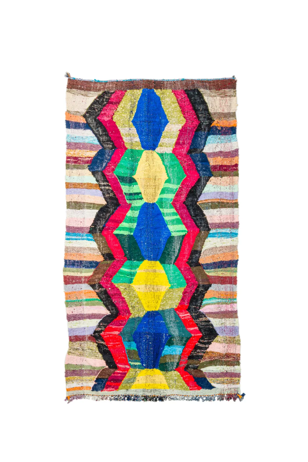 Tapete Berbere Marroquino Boucherouite 150 x 275 cm