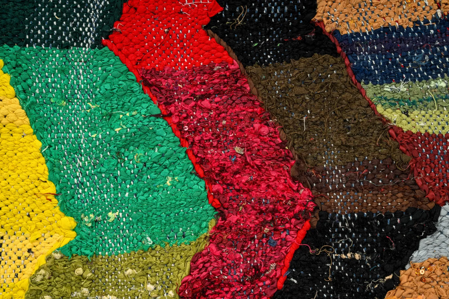 Tapete Berbere Marroquino Boucherouite 150 x 275 cm