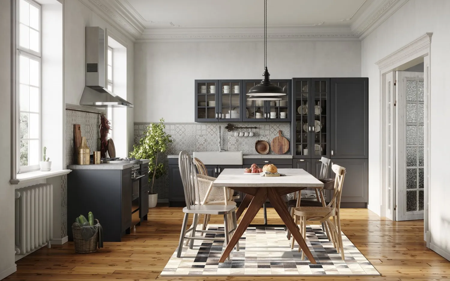 Tapete Wilton - Livada (branco/multicolorido)